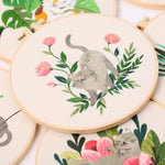Cat Embroidery DIY Kit – Complete Material Package for Handmade Needlework, Craft & Creative Art Projects