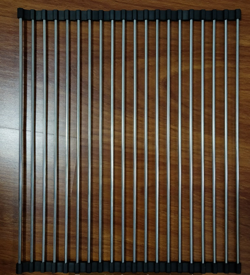 Folding Kitchen Sink Rack – Stainless Steel Dish Drying Rack & Space-Saving Countertop Organizer | Durable Kitchen Gadget | Decor Ynt