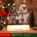 Christmas 3D Acrylic LED Night Light – Holiday Decoration, Kids Gift, Valentines & New Year Lamp, Creative Christmas Ornaments
