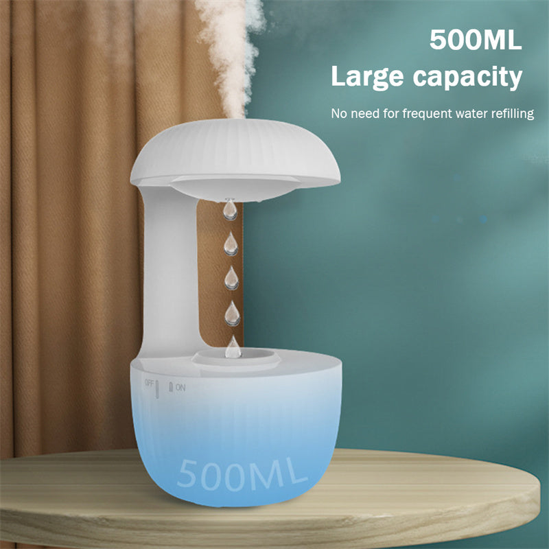 Anti-Gravity Air Humidifier – Silent Cool Mist Maker with Levitating Water Drops | Relieve Fatigue & Purify Air