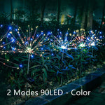 Solar Fireworks Light – Outdoor LED Copper Wire Garden Star Lights with Ground Plug for Christmas & Party Decoration