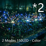 Solar Fireworks Light – Outdoor LED Copper Wire Garden Star Lights with Ground Plug for Christmas & Party Decoration
