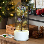 2-in-1 Rose LED Night Light & Bluetooth Speaker – Romantic Glass Dome Ornament, Valentine’s Day Gift & Home Decor | Decor Ynt