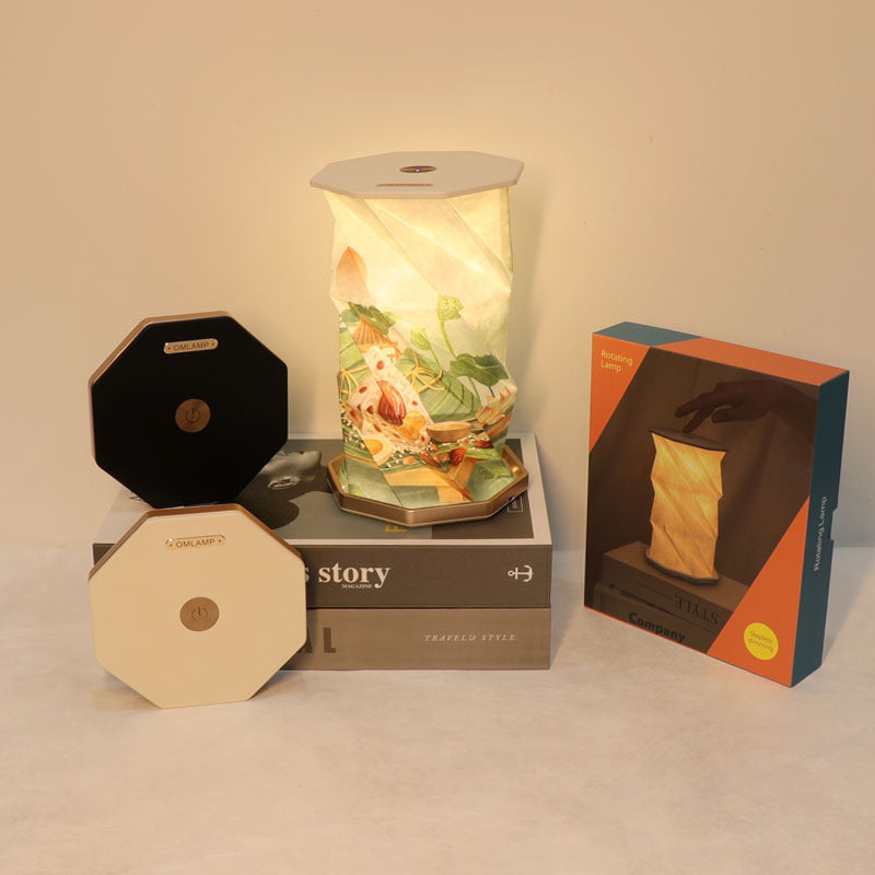 Rotating Book Light – Folding Night Lamp | Creative Atmosphere Gift for Reading, Bedroom & Desk Déco