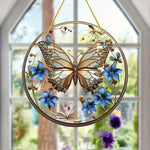 Creative Butterfly Acrylic Wall Hanging – 3D Home Decoration Painting for Living Room, Bedroom & Office Decor