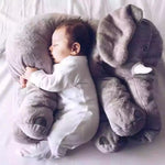 Soft Elephant Plush Toy – Cozy Sleep Companion & Pillow for Babies & Kids with Leather Shell | Cuddly Stuffed Animal | Decor Ynt