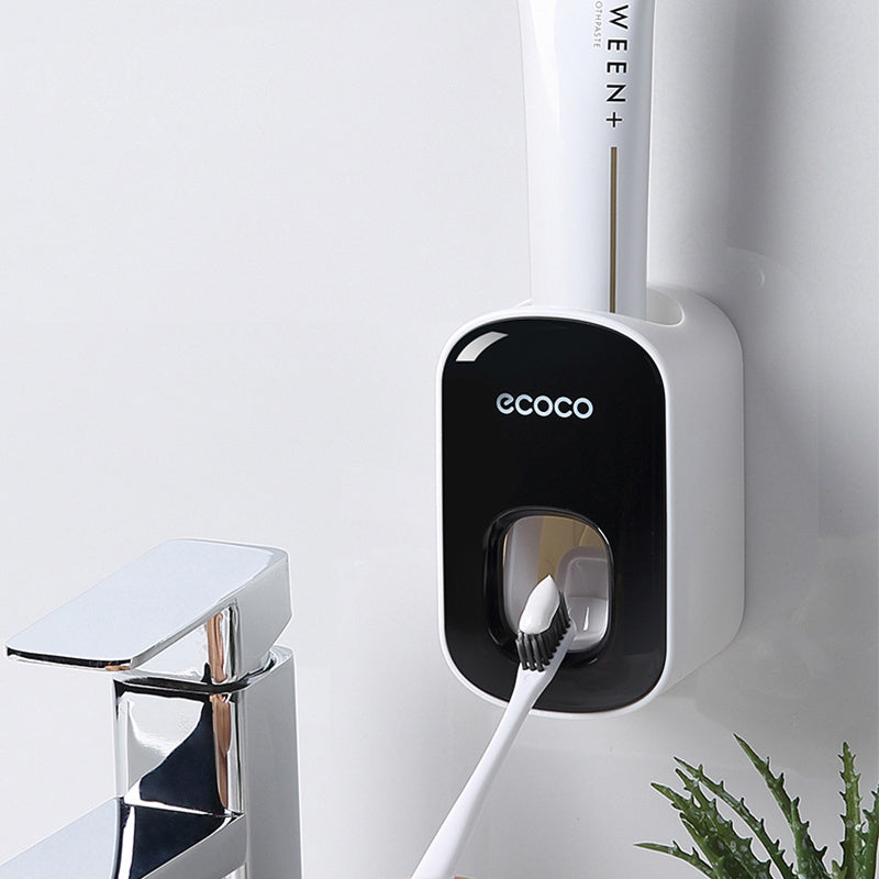 Wall Mounted Automatic Toothpaste Dispenser – Bathroom Accessories Set with Toothbrush Holder
