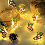 Christmas LED String Lights – Santa, Elk & Snowman Ornaments for Holiday & Xmas Décor | Festive Indoor & Outdoor Lighting | Decor Ynt