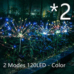 Solar Fireworks Light – Outdoor LED Copper Wire Garden Star Lights with Ground Plug for Christmas & Party Decoration